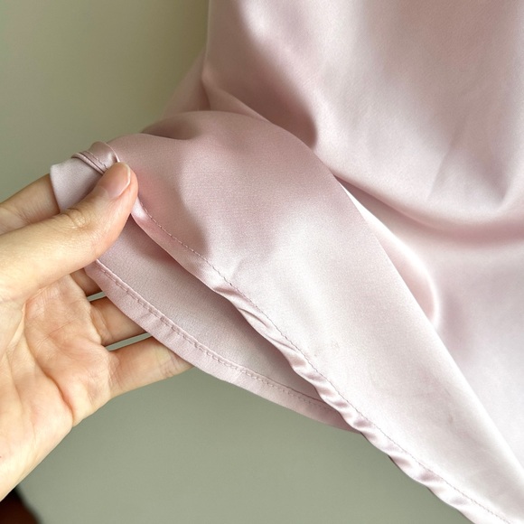 Le Lis Collection Satin and Lace Trim Mini Dress, Size Medium, Pink, NWT - Picture 13 of 16